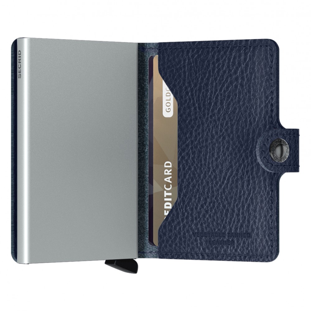 Secrid Miniwallet - Veggetable Tanned - Navy Silver