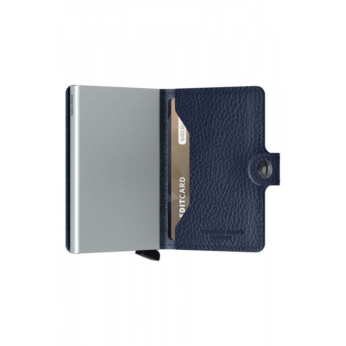 Secrid Miniwallet - Veggetable Tanned - Navy Silver