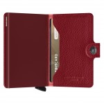 Secrid Miniwallet - Veggetable Tanned - Rosso Bordeaux