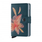 Secrid Miniwallet - Stich Vegan - Magnolia Petrolio