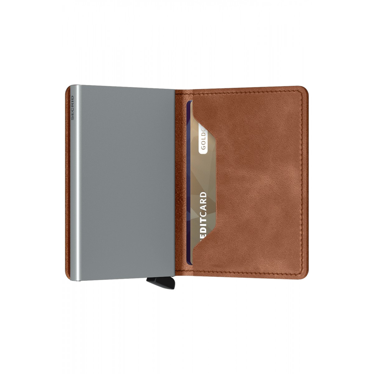 Secrid Slimwallet - Vintage - Cognac Silver