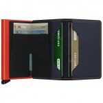 Secrid Slimwallet - Matte - Night Blue-Orange