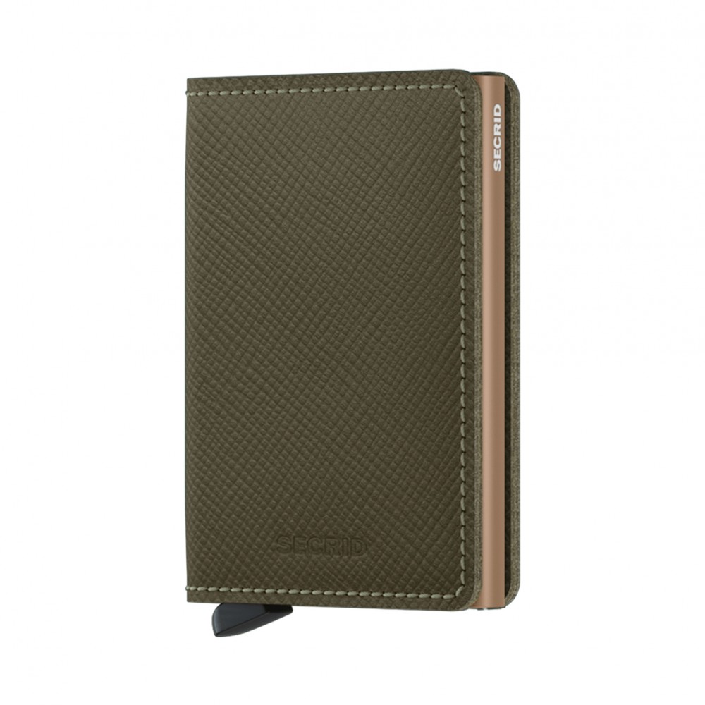 Secrid Slimwallet - Saffiano - Olive