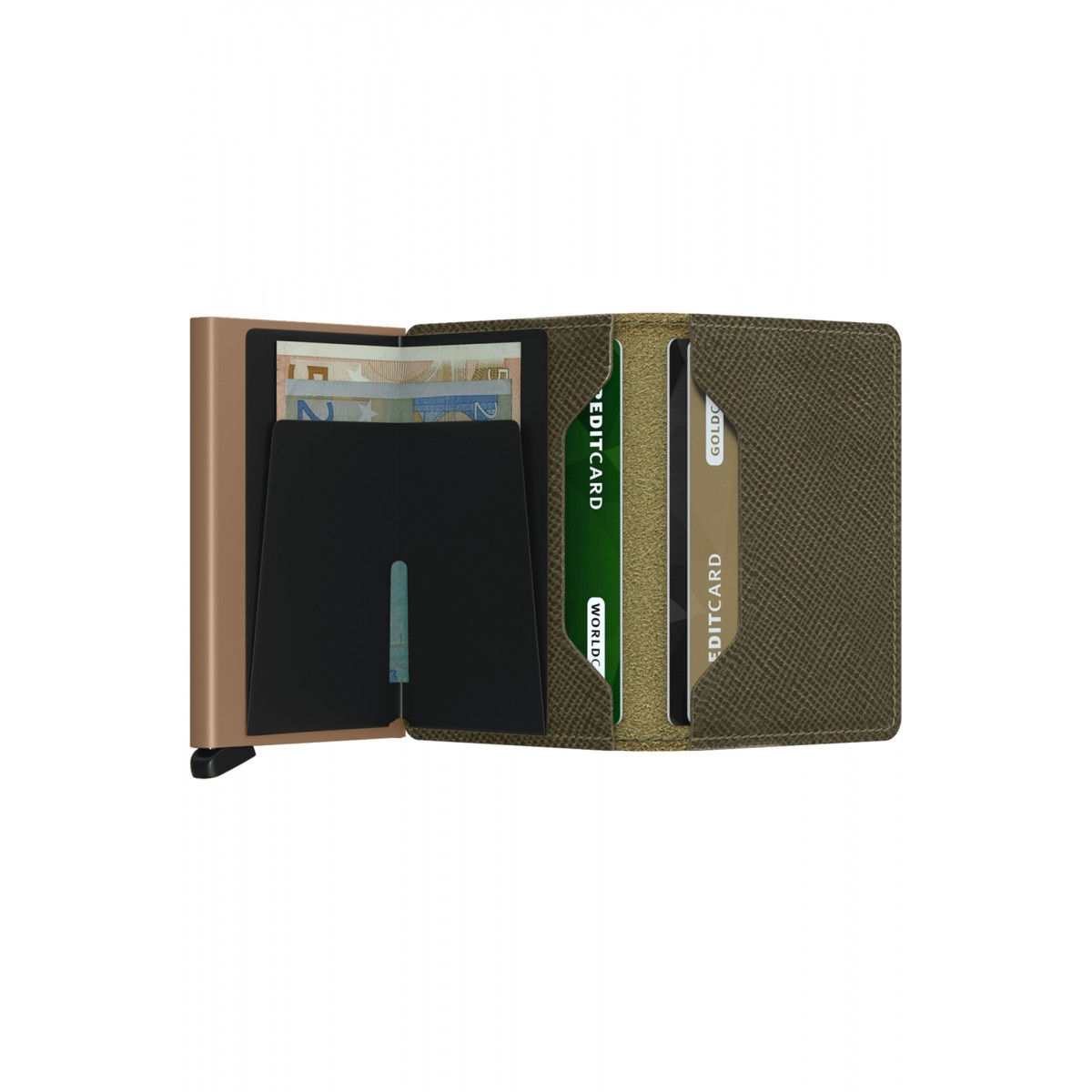 Secrid Slimwallet - Saffiano - Olive