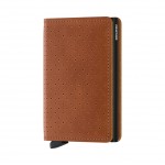 Secrid Slimwallet - Perforated - Cognac