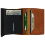 Secrid Slimwallet - Perforated - Cognac