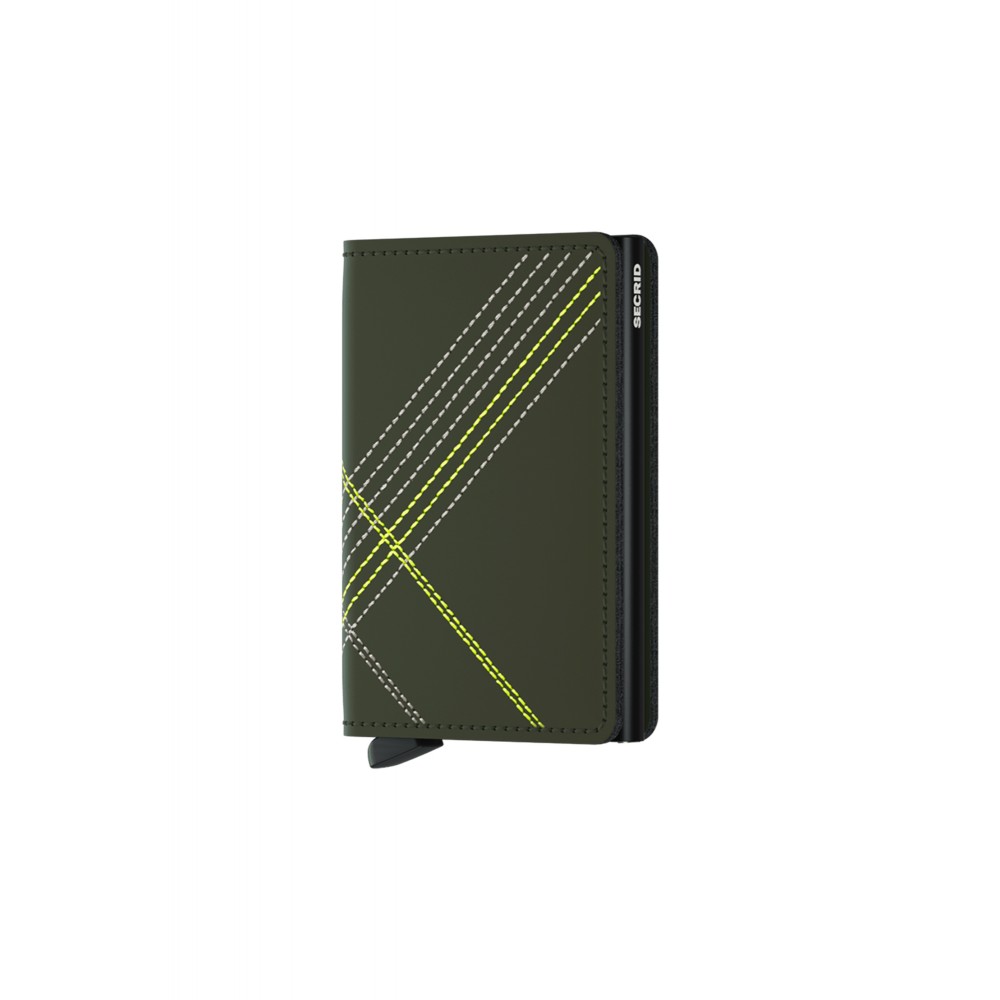 Secrid Slimwallet - Stitch - Linea Lime