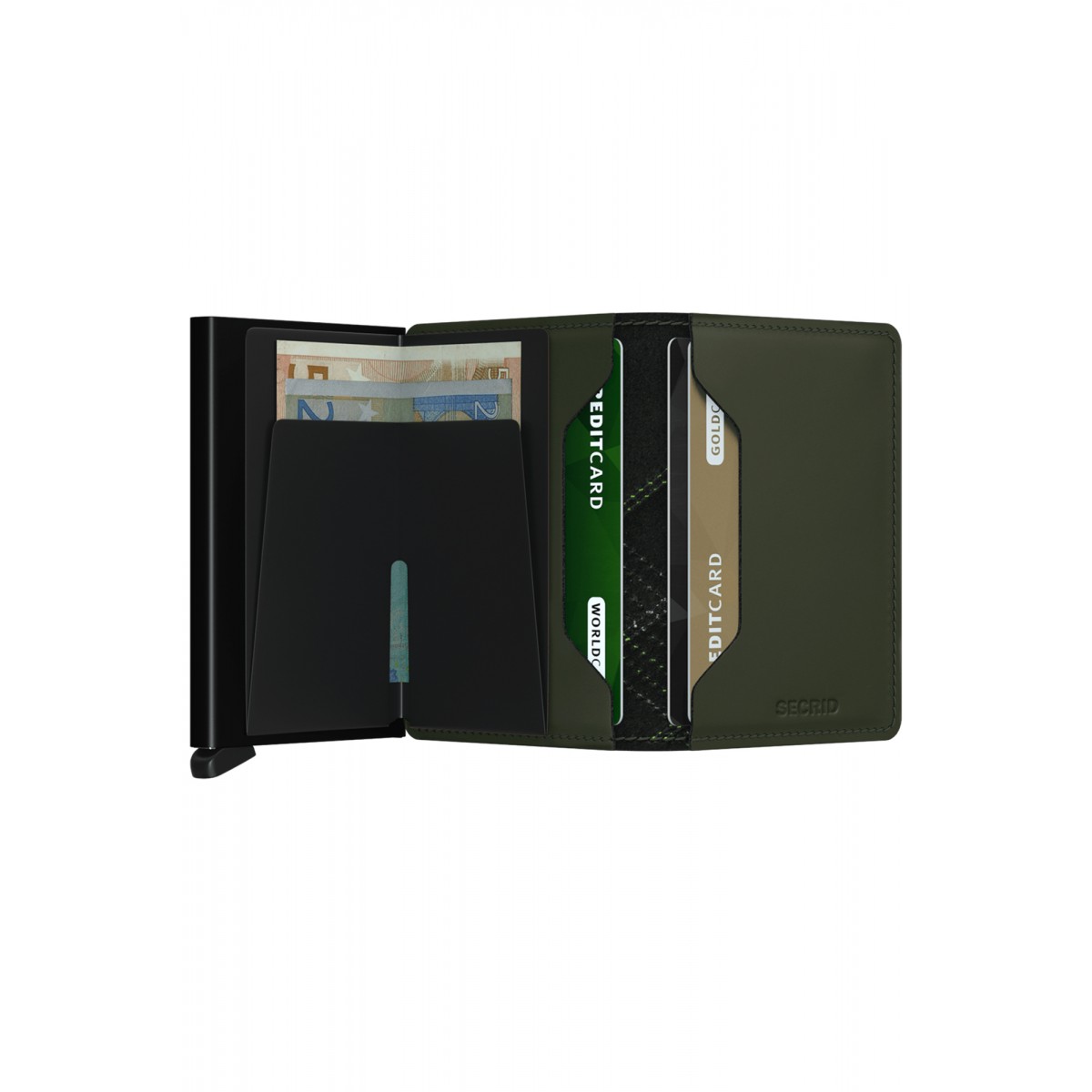 Secrid Slimwallet - Stitch - Linea Lime