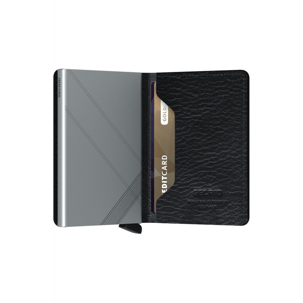 Secrid Slimwallet - Stitch Vegan - Linea Black