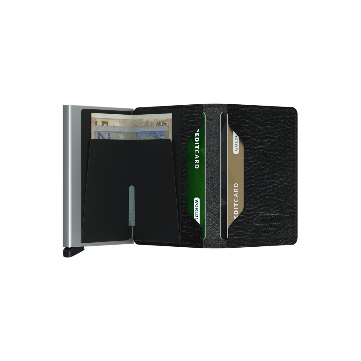 Secrid Slimwallet - Stitch Vegan - Linea Black