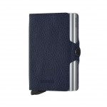 Secrid Twinwallet - Veg Tanned - Navy-Silver