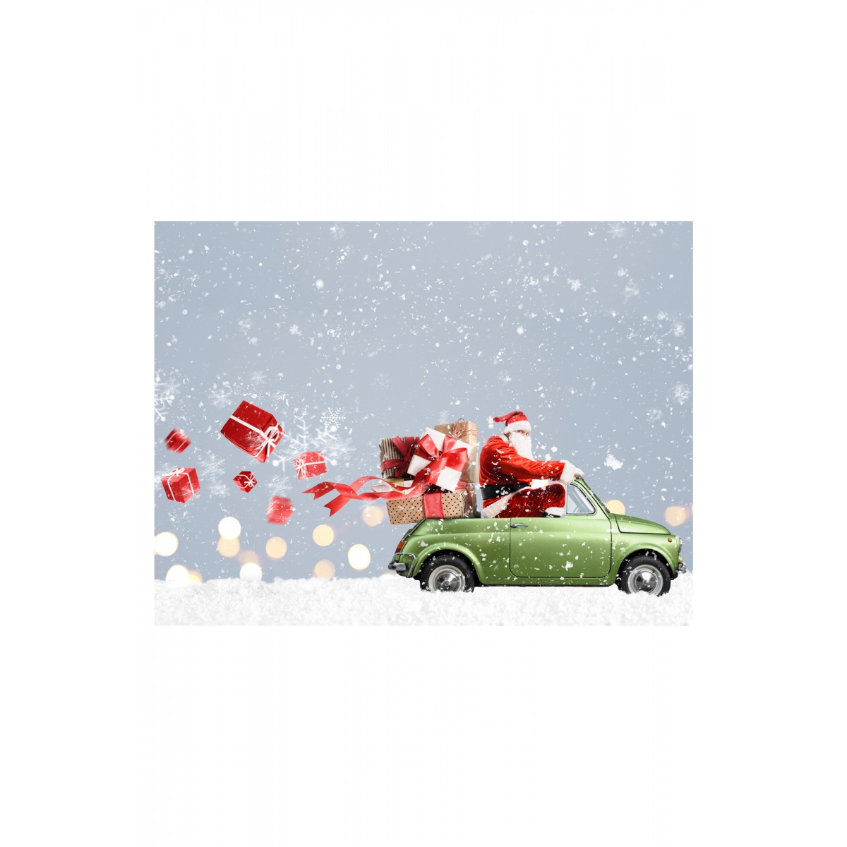 Contento Matteo Placemat Σουπλά Βινυλίου 40x30 - Santa Claus Driving