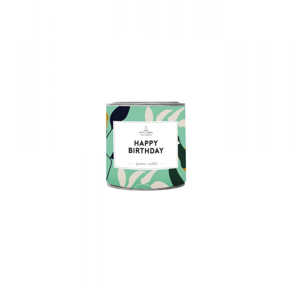 The Gift Label - Αρωματικό Κερί 90g - Happy Birthday - Jasmine Vanilla