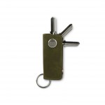 Garzini Lusso Key Holder - Vintage - Olive Green