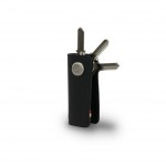 Garzini Lusso Key Holder - Brushed - Black