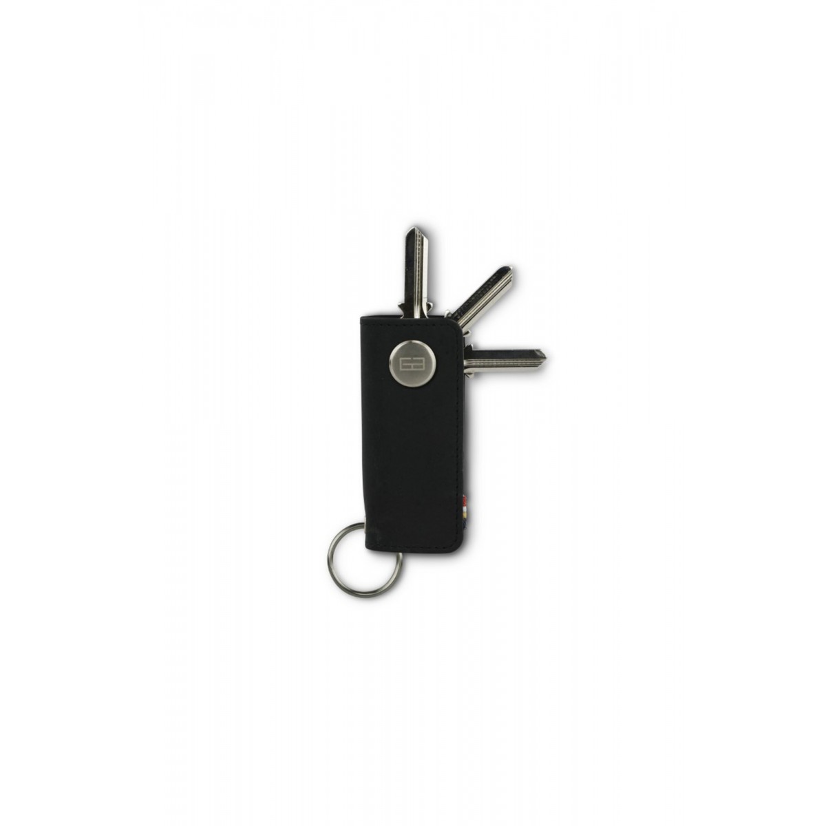 Garzini Lusso Key Holder - Brushed - Black