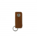 Garzini Lusso Key Holder - Brushed - Cognac