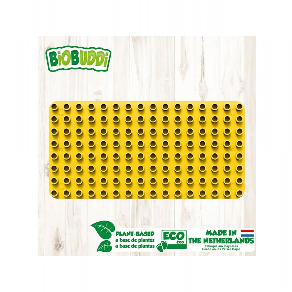 Biobuddi Οικολογικά Παιχνίδια - Βάση Χτισίματος - Κίτρινη