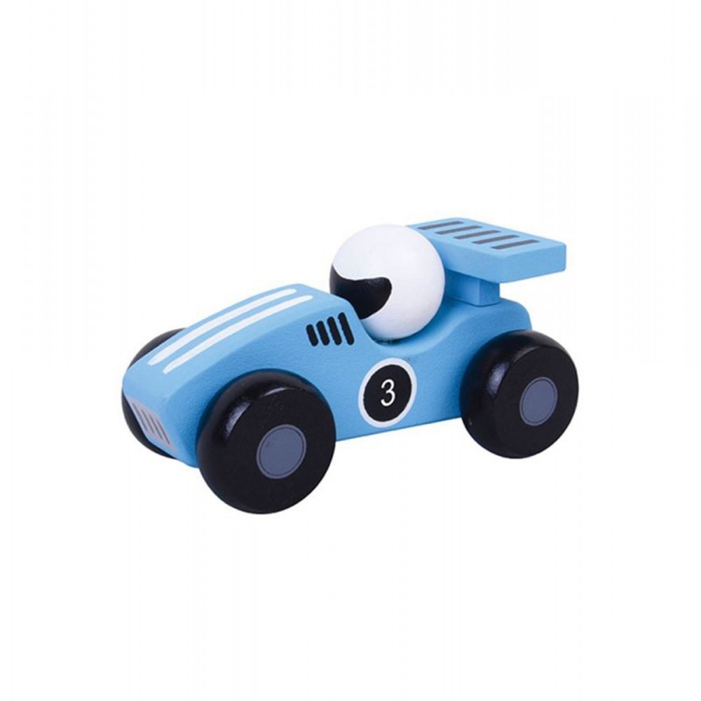Jumini Ξύλινα Παιχνίδια - Αγωνιστικό Αυτοκίνητο (Μπλε)