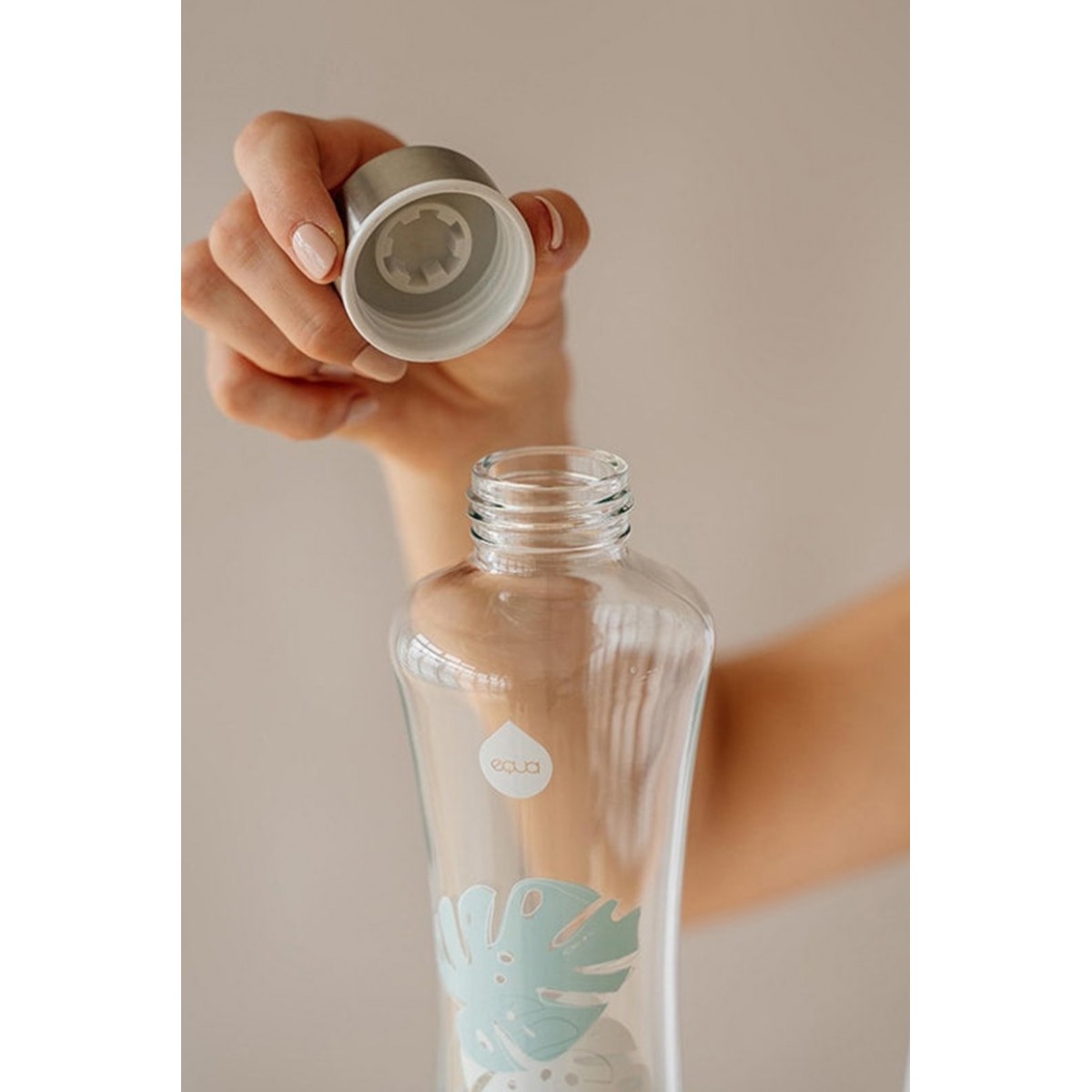 Equa - Monstera Glass Bottle 550ml