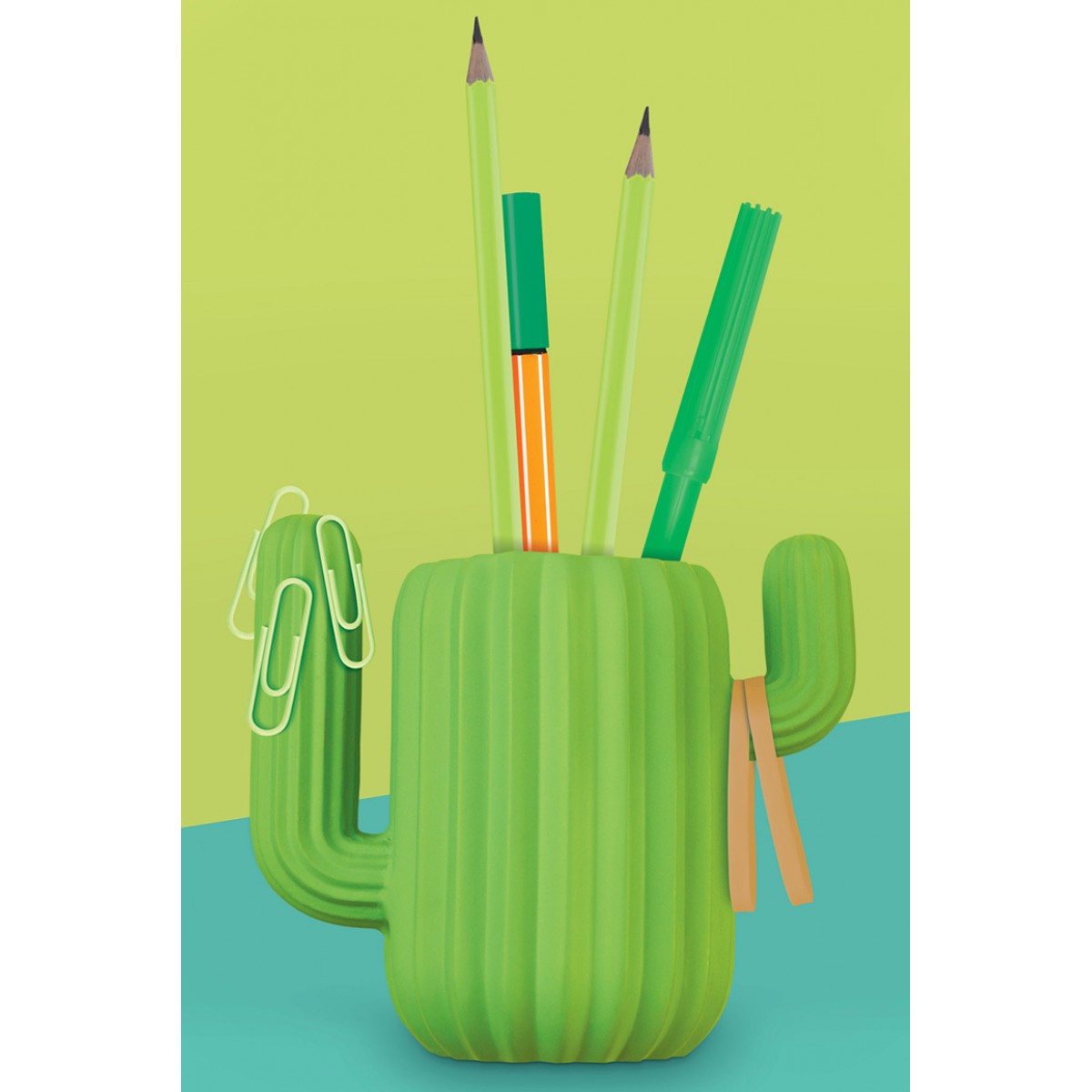 Mustard - Cactus Desktop Organiser - Πράσινο