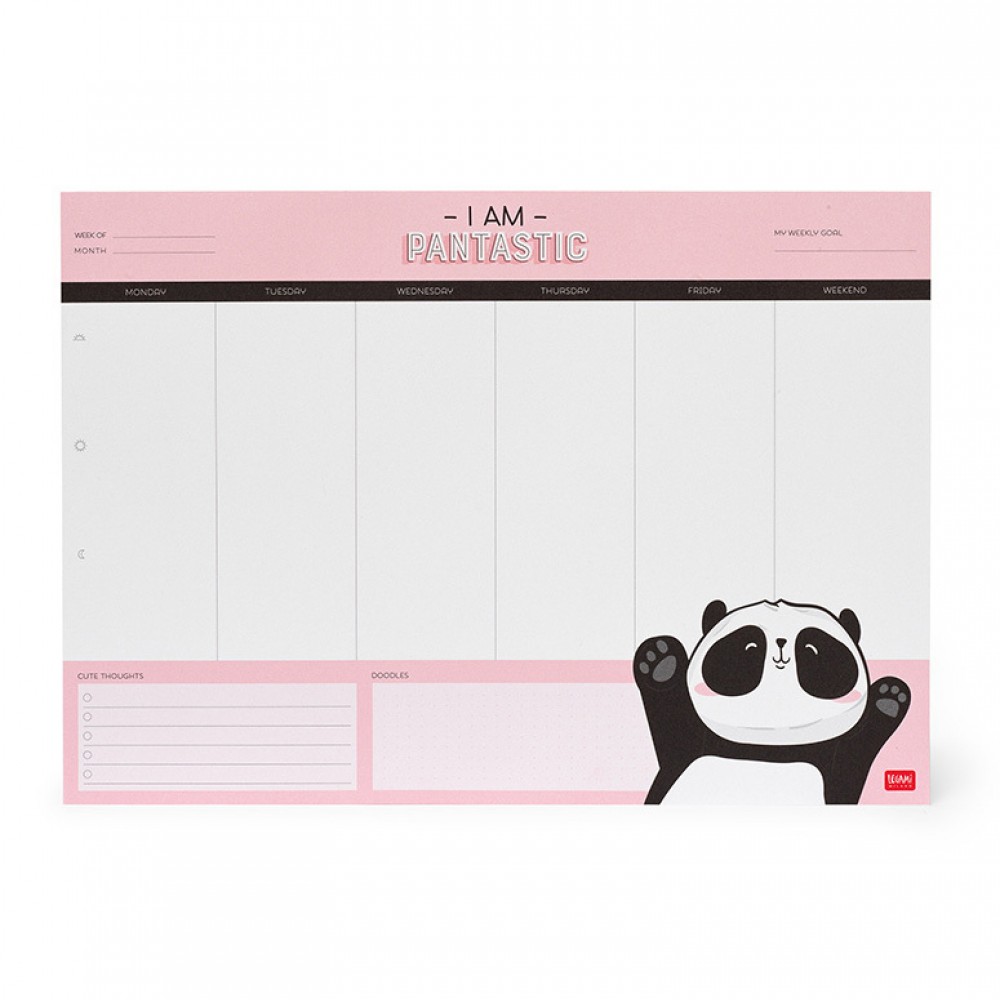 Legami - Εβδομαδιαίο Πλάνο Γραφείου Panda - 34 x 24 cm