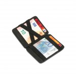 Hunterson Magic Wallet - Δερμάτινο Πορτοφόλι με RFID - Μαύρο