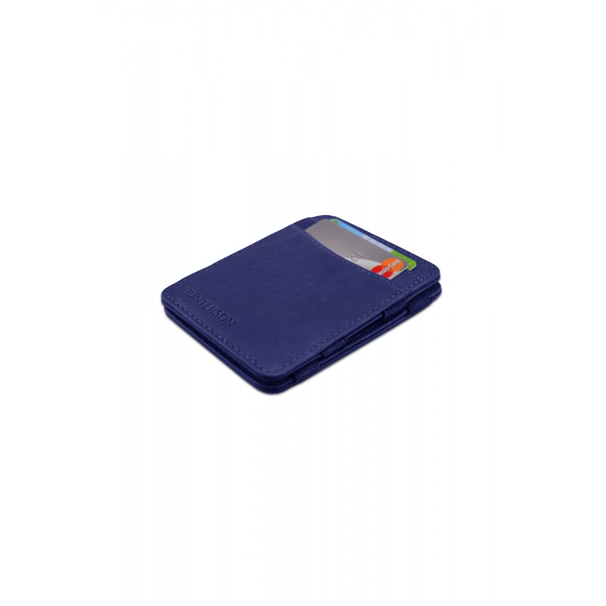 Hunterson Magic Wallet - Δερμάτινο Πορτοφόλι με RFID - Μπλέ