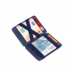 Hunterson Magic Wallet - Δερμάτινο Πορτοφόλι με RFID - Μπλέ