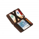 Hunterson Magic Wallet - Δερμάτινο Πορτοφόλι με RFID - Καφέ