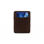 Hunterson Magic Wallet - Δερμάτινο Πορτοφόλι με RFID - Καφέ