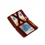 Hunterson Magic Wallet - Δερμάτινο Πορτοφόλι με RFID - Μπορντώ (Βυσσινί)