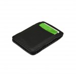 Hunterson Magic Wallet - Δερμάτινο Πορτοφόλι με RFID - Μάυρο Άνθρακα