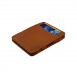 Hunterson Magic Wallet - Δερμάτινο Πορτοφόλι με RFID - Ανοιχτό Καφέ (Κονιάκ)