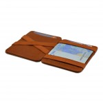 Hunterson Magic Wallet - Δερμάτινο Πορτοφόλι με RFID - Ανοιχτό Καφέ (Κονιάκ)