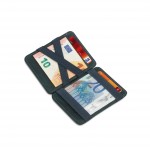 Hunterson Magic Wallet - Δερμάτινο Πορτοφόλι με RFID - Γκρί