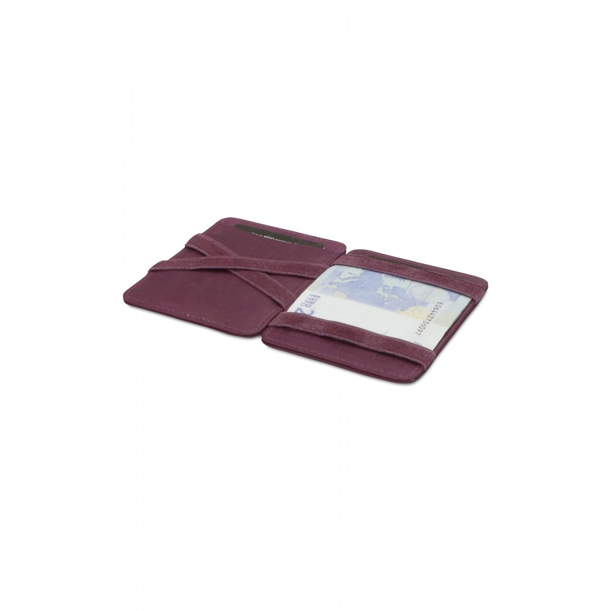 Hunterson Magic Wallet - Δερμάτινο Πορτοφόλι με RFID - Μωβ