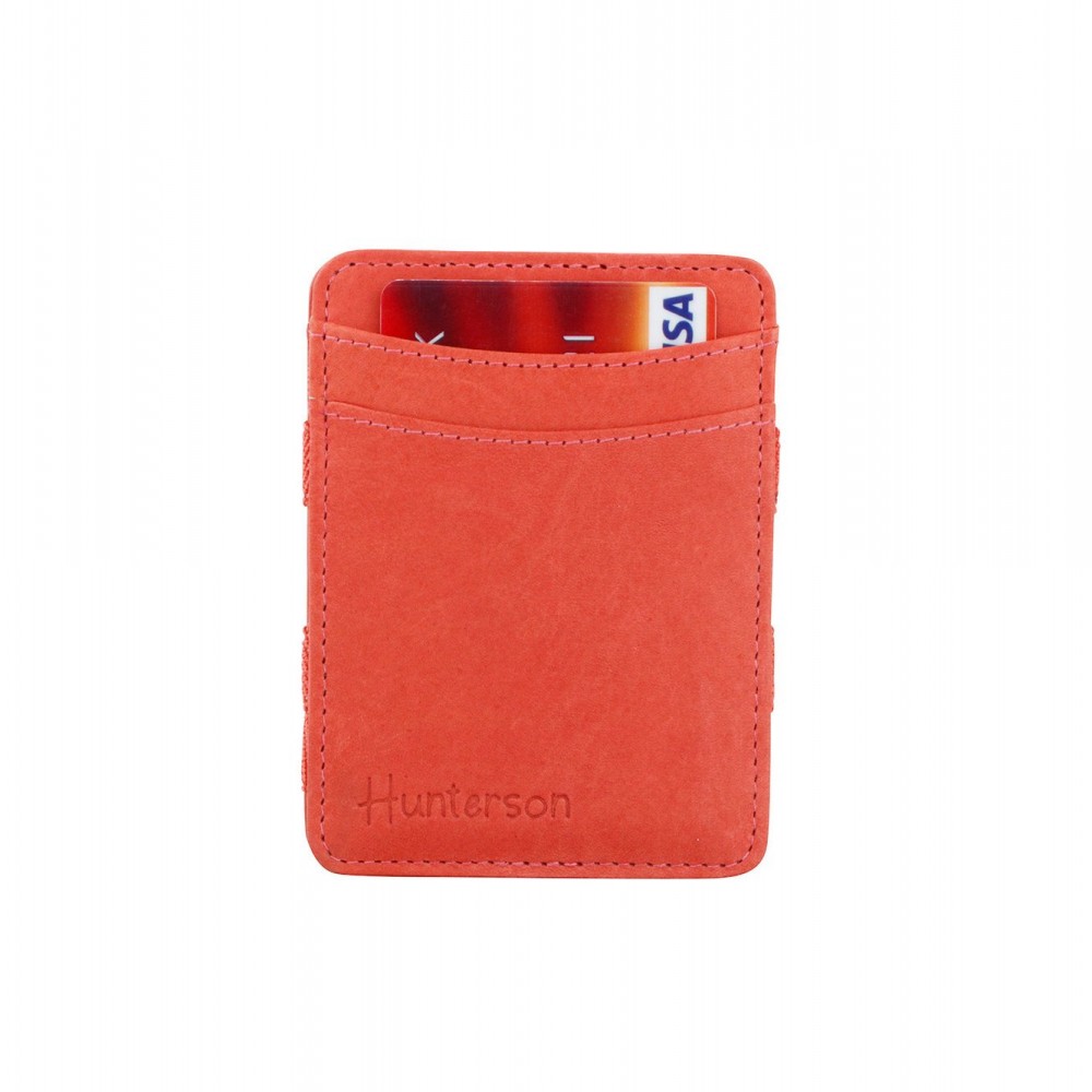 Hunterson Magic Wallet - Δερμάτινο Πορτοφόλι με RFID - Κεραμιδί (Terracotta)