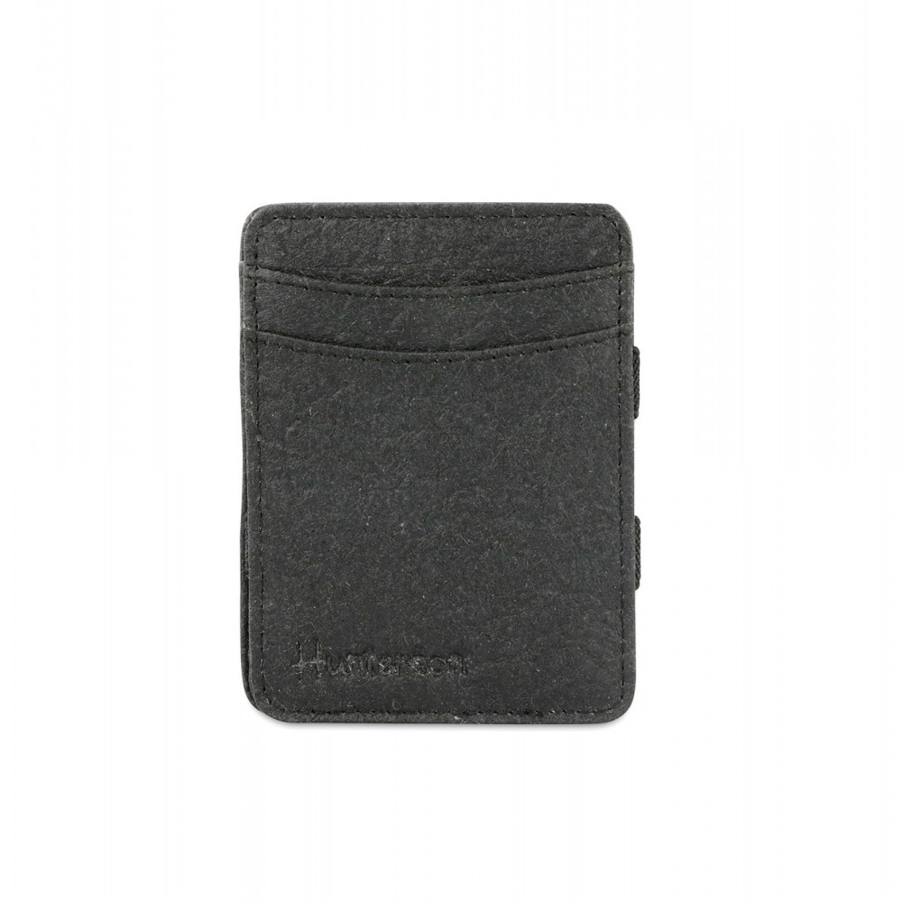 Hunterson Magic Wallet - Vegan Πορτοφόλι με RFID - Γκρι/Μαύρο (Charcoal)