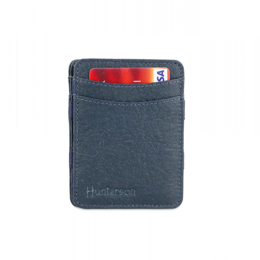 Hunterson Magic Wallet - Vegan Πορτοφόλι με RFID - Navy Μπλε (Marine)