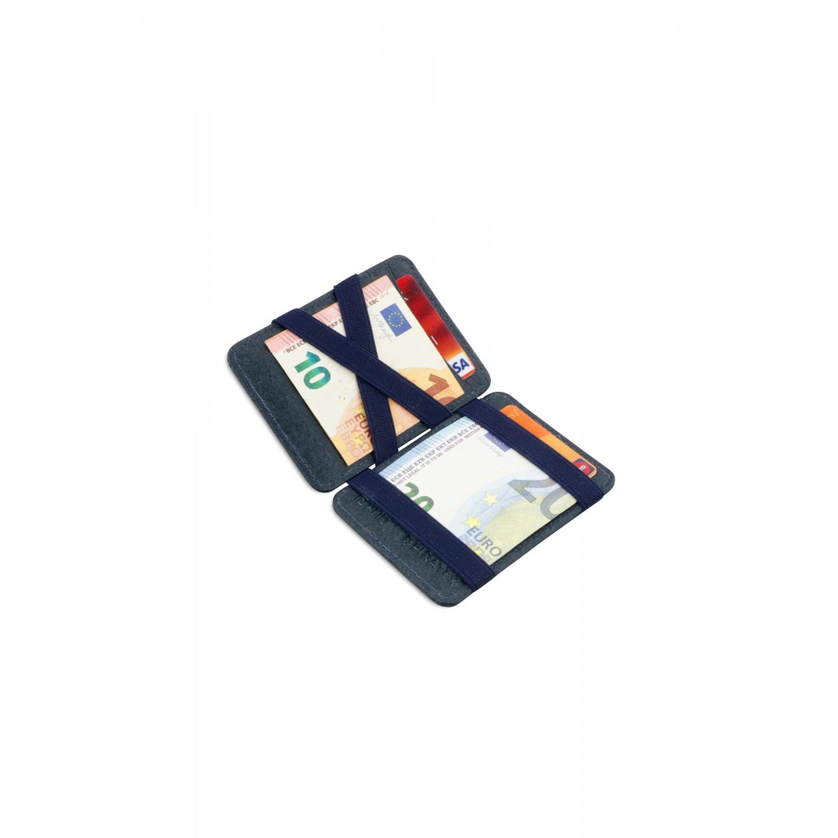 Hunterson Magic Wallet - Vegan Πορτοφόλι με RFID - Navy Μπλε (Marine)