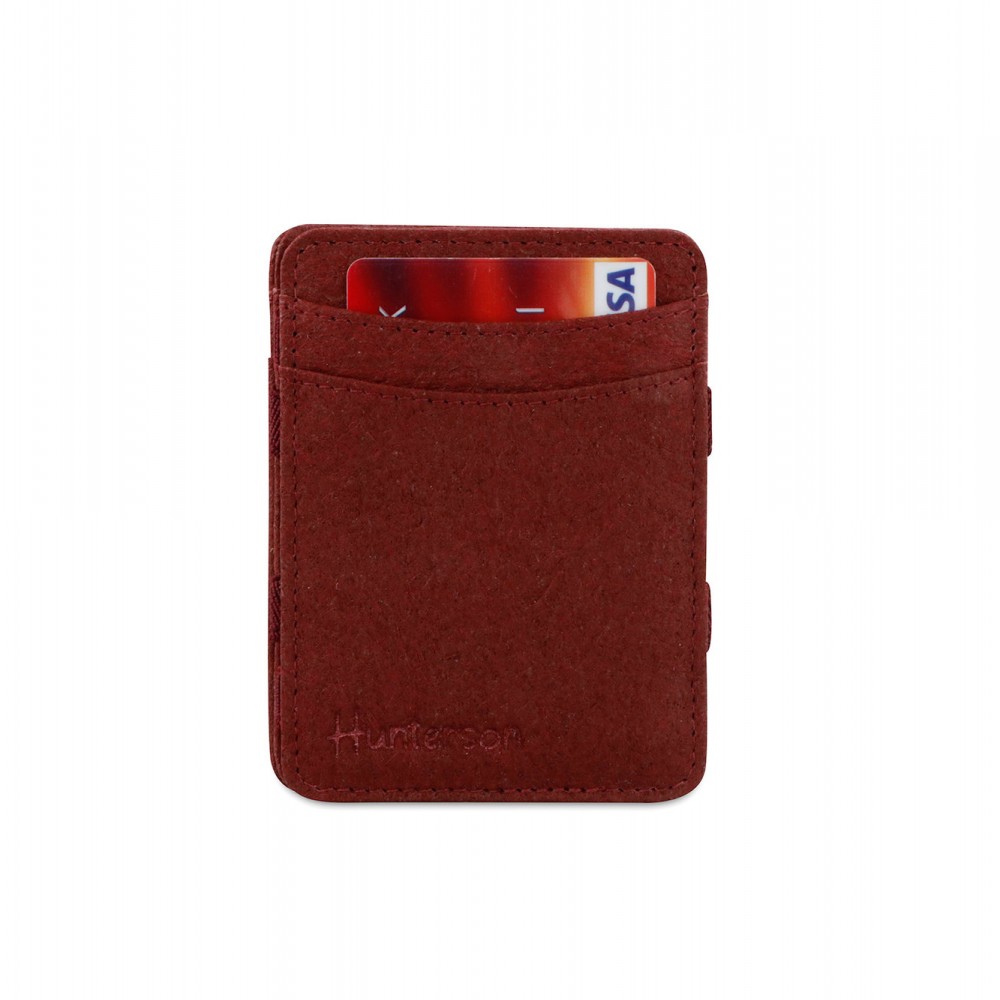 Hunterson Magic Wallet - Vegan Πορτοφόλι με RFID - Κόκκινο Μούρο (Mulberry)