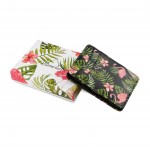 Hunterson Magic Wallet - Δερμάτινο Πορτοφόλι με RFID - Flamingo Print