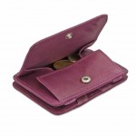 Hunterson Magic Coin Wallet - Δερμάτινο Πορτοφόλι με RFID - Μωβ