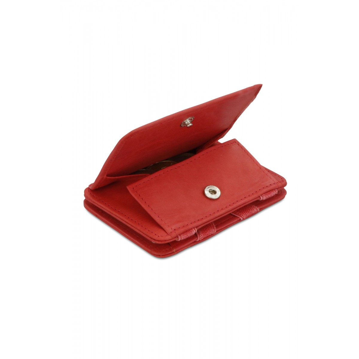 Hunterson Magic Coin Wallet - Δερμάτινο Πορτοφόλι με RFID - Κεραμιδί (Terracotta)